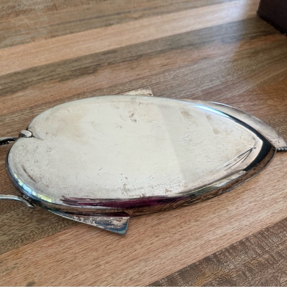 Vintage Three crowns silversmiths 1950s danish Serving Plate - Picture 4 of 5